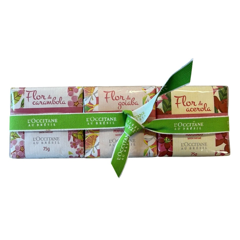 L'OCCITANE AU BRESIL Perfumed Soap Carambola Goaiba Acerola 75g Each New in Pkg